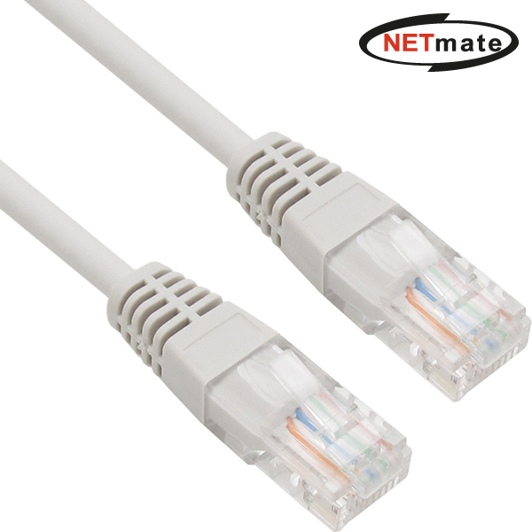 NETmate NMC-U6100G CAT.6 UTP다이렉트 케이블(그레이) 보급형 10m